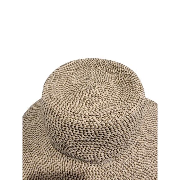 Eric Javits Bella Straw Hat Floppy UPF 50+ Max UV Protection Tan O/S - Picture 3 of 15